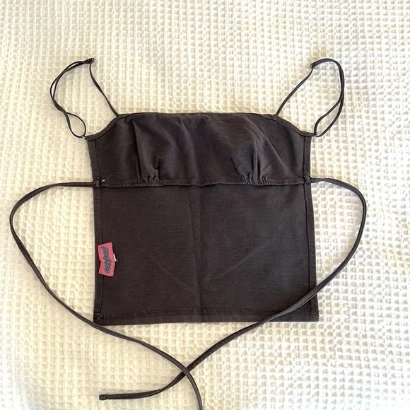 Edikted Jinx Open-Back Gray Top Size Small - Picture 5 of 5